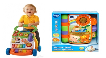 Развивающие игрушки VTECH для малышей - интерактивные ходунки и книга рассказов