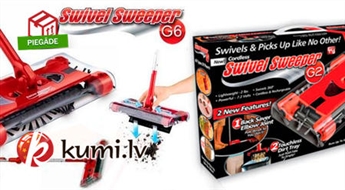 Функциональная и удобная электрическая щетка для пола "Swivel Sweeper G6"