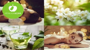 СПА ритуал с зеленым чаем и жасминовым маслом - массаж, обертывание, пилинг, ароматерапия лица и сауна по выбору
