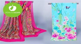 Придай образу изюминку! Женские платки с цветочными мотивами (115 x 180, 160 x 60 или 160 x 50 см)