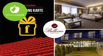 1 nakts viesnīcā "Bellevue Park Hotel Riga" + brokastis + sagaidīšanas dzēriens + kino seanss (2 pers.)