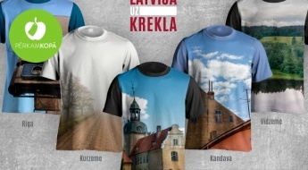 Latvija UZ krekla! Unikāls un tieši TEV radīts t-krekls ar 18 dažādām ainavām! Sieviešu un vīriešu izmēri (S-XXL)