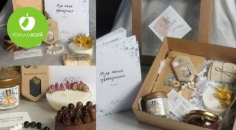 Скраб, ароматическая свеча, браслет и др. продукты в подарочном комплекте "Box of Love"