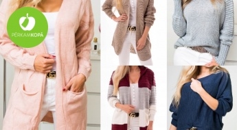 Ērti sieviešu džemperi un garās jakas - 12 skaisti modeļi dažādām gaumēm