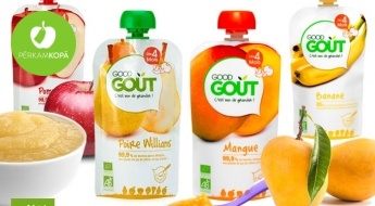"Good Gout" organisko augļu biezeņu komplekti bērniem (4 x 120 g)
