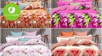 Ярких снов! Комплекты постельного белья из микроволокна с цветочными 3D рисунками - разные дизайны и размеры