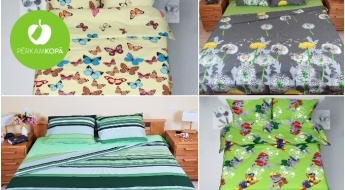Radīts Latvijā! JAUNI DIZAINI! "Sintas tekstils" kokvilnas gultas veļas komplekti - segas pārvalks, palags un 1 vai 2 spilvendrānas