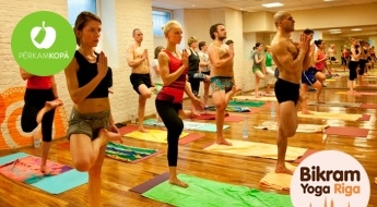 В здоровом теле здоровый дух! 1 или 3 посещения занятий в "Bikram Yoga Riga" в любое время