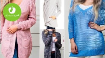 PAPILDINĀTS! Skaisti un ērti sieviešu džemperi vai garās jakas pavasarīgās un piesātinātās krāsās