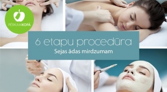 Īpaši maiga 6 etapu procedūra sejas ādas svaigumam un mirdzumam: skābes pīlings + serums + sejas masāža u.c. (1 h)