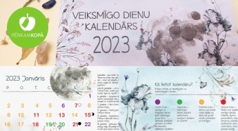 Radīts Latvijā! Veiksmīgo dienu kalendārs 2023. gadam (21 x 14 cm)
