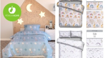 Augstas kvalitātes kokvilnas gultas veļas komplekti bērniem - 5 stilīgi dizaini