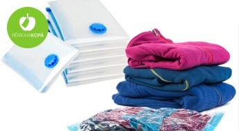 Храни вещи компактно и безопасно! Герметичные вакуумные мешки разных размеров для хранения одежды и вещей (1 или 3 шт.)