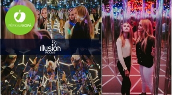 Идеальное развлечение! Билет в комнаты иллюзий "Illusion Rooms" - самый большой зеркальный лабиринт, диско-комната, туннель TORNADO и пр.