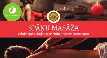 Relaksējoša dziļas iedarbības spāņu masāža visam ķermenim masāžu centrā SAMANA (1 h)