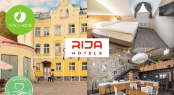 Atpūta Tallinā 2 personām: nakšņošana RIJA OLD TOWN HOTEL + brokastis + romantiskas vakariņas restorānā