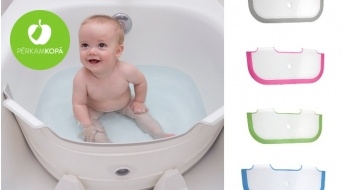 Tava mazuļa vannošanās priekam! Unikāla "BabyDam" vannas barjera, kas lielo vannu pārveido par mazuļu vanniņu