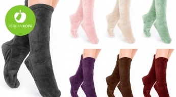 Мягкие и теплые полудлинные носки 15 разных цветов - универсальный размер