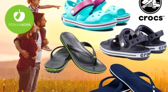 CROCS CROCBAND sandales bērniem un flip-flopi pieaugušajiem