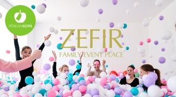 Горячие цены жарким летом! Аренда студии ZEFIR и бассейна с шариками (3 ч)