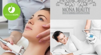 Dažādas LPG procedūras sejas ādas jaunībai un aparātmasāžas tvirtam augumam salonā "Mona Beauty"