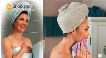 NORWEX: Dvielis - turbāns matu žāvēšanai!