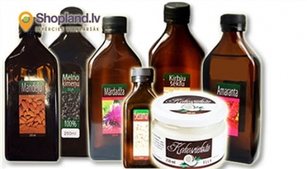 LATVIJĀ RAŽOTAS 100% augu eļļas: amaranta, smiltsērkšķu, ķirbju, mārdadžu, kaņepju, u.c. (110/250 ml)