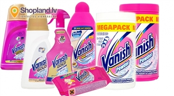 Vanish: Средства для чистки одежды и ковров PowerPowder, Powerfoam, Gold Oxi Action и др.