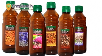 LATVIJĀ RAŽOTAS 100% augu eļļas: mārdadžu, sezama, burkānu, krustnagliņu u.c. (250 ml)