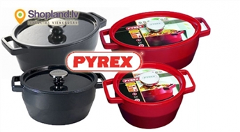 Чугунные кастрюли PYREX разных размеров - долго служат и безопасны для здоровья