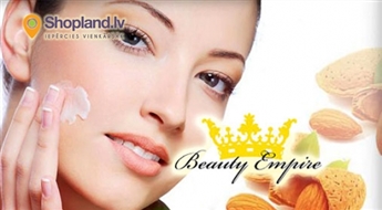 Mandeļu pīlings: Atjaunojoša un reģenerējoša procedūra sejai, kaklam un dekoltē zonai salonā Beauty Empire