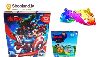 Различные виды 3D Пазл с эффектом для  больших и малых!