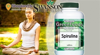 SWANSON: Spirulīna N180 imūnsistēmas stiprināšanai, svara normalizēšanai un enerģijai