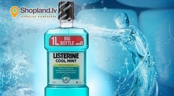 LISTERINE 1L Antibakteriāls mutes skalojamais šķīdums!