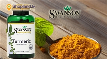 SWANSON: Tumeric N100 - kurkumas pulveris kapsulās