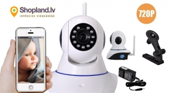 Сетевая поворотная P2P WiFi камера ONVIF - великолепное решение для наблюдения за детской комнатой или игровой площадкой!