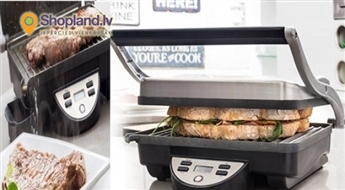Panini grils ar nerūsējošā tērauda apdari un non-stick virsmu!