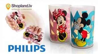 Bērnu istabas apgaismojums - Philips Mickey & Minnie Mouse!