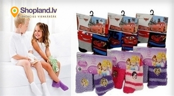 Комплект носков DISNEY Cars или Princess (2 пар) для мальчиков и девочек