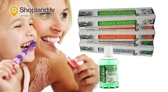 ANEMOS Mastics & herbs жидкость для полоскания рта 250 мл или зубная паста 75 мл