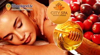 City SPA: СПА ритуал с сочной клюквой и медом (на 1 или 2 персоны)