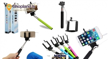 Unikālām bildēm no dažādiem leņķiem! Teleskopisks selfiju statīvs (20-100 cm)