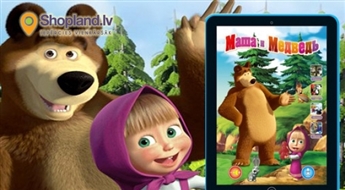 Для маленьких умников: развивающий игрушечный планшетник 3D Маша и Медведь
