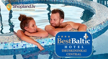 Atpūta diviem Lietuvā: Viesnīca + brokastis + vakariņas + SPA + akvaparks