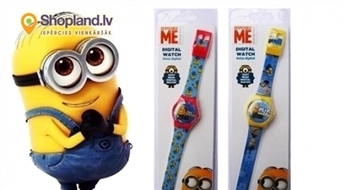 Digitālie bērnu rokas pulksteņi ar Minioniem!
