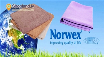 NORWEX:Dažāda veida mikrošķiedras audumi!