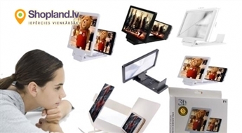 Увеличитель экрана для смартфона - в 3 раза больше картинка с 3D эффектом!