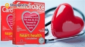 Vitabiotics: vitamīni CARDIOACE (30 tabletes) sirds veselības un asinsrites uzlabošanai