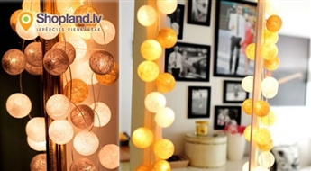 Cotton Ball Lights световая гирлянда, 35 шаров