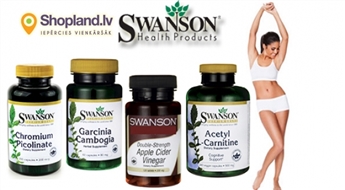 SWANSON: L-Karnitīns, Ābolu etiķa kapsulas, Hroms, Garcīnijas ekstrakts